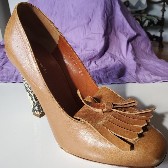 Dries Van Noten Kiltie Python Heels - Rare! - Picture 6 of 15